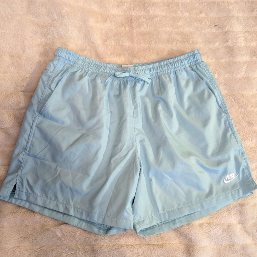 Nike Men's Blue Swim‎ Trunks Lightweight Elastic Waist Lined XL